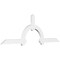 Ekena Millwork Ericson Architectural Grade PVC Gable Bracket, 84"W x 28"H x 2"D x 4"F, 8/12 Pitch GBP084X28X0204ERI00 - alternate 1